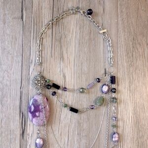 Handmade Beaded Statement Necklace​